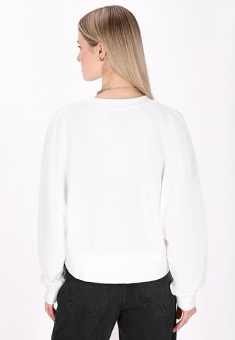 myMo ROCKS Sweatshirt 'Comfy' in Wit