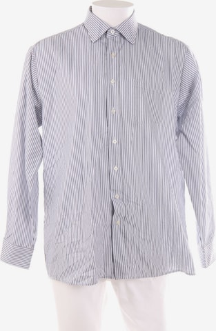 Dressmann Button Up Shirt in L in Grey: front