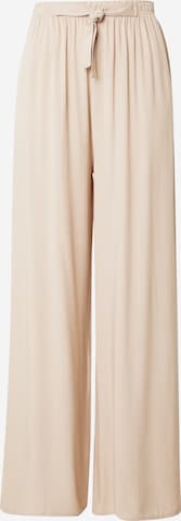 Happiness İstanbul Wide leg Trousers in Beige: front