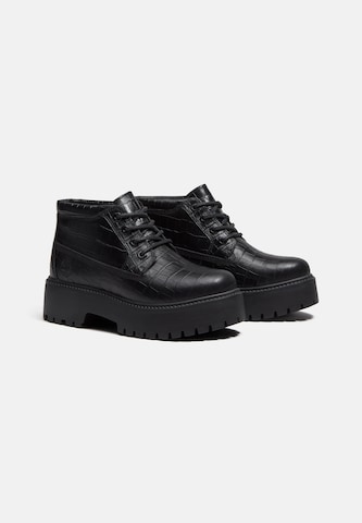 Ghete cu șireturi de la TIMBERLAND pe negru