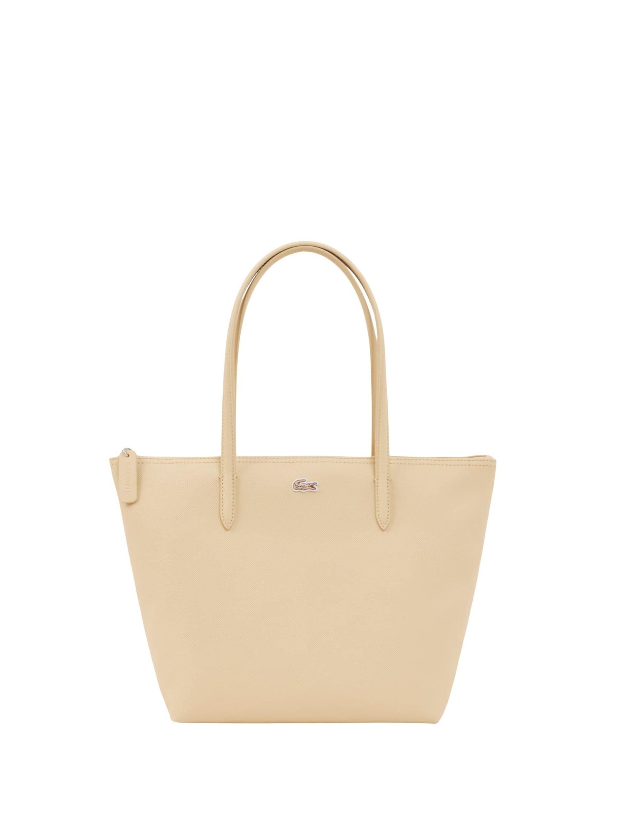LACOSTE Shopper 'Lacoste Sac Cabas / Shopping Femme L.12.12 Concept Jaune/Beige NF2037PK' in Beige: front