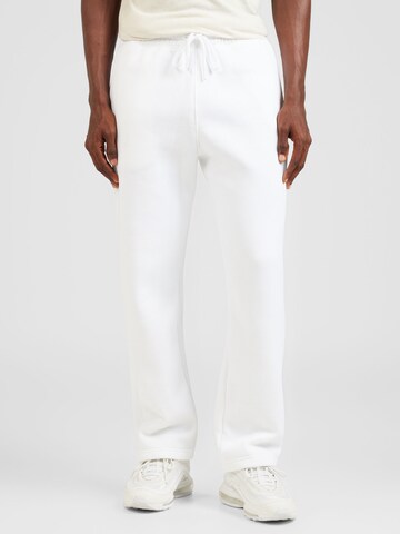 Regular Pantalon HOLLISTER en blanc : devant