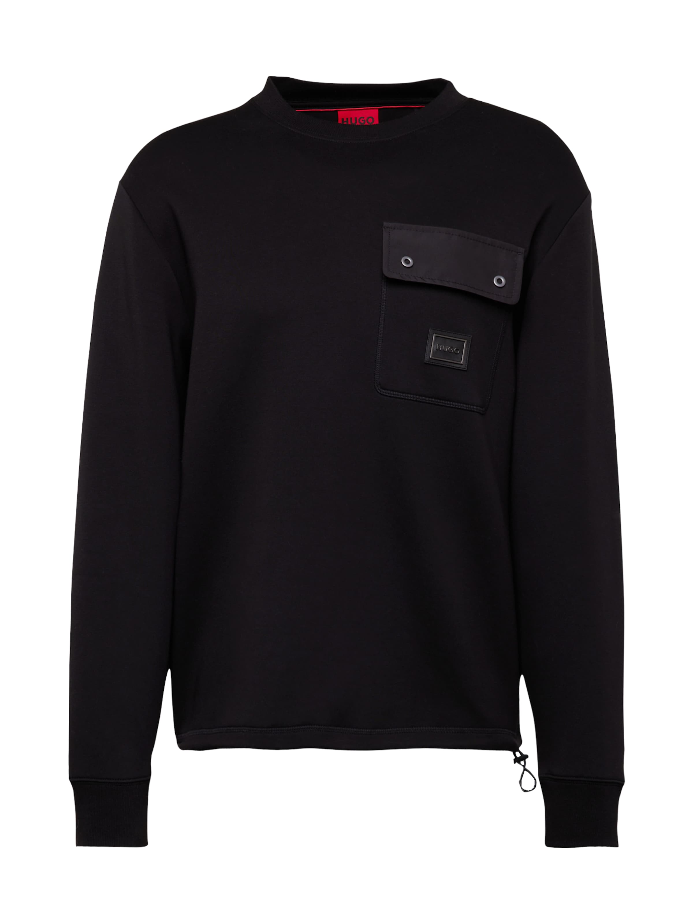 HUGO Sweatshirt 'Dhaluli' in Schwarz: Vorderseite