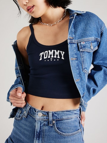 Tommy Jeans Топ в синьо