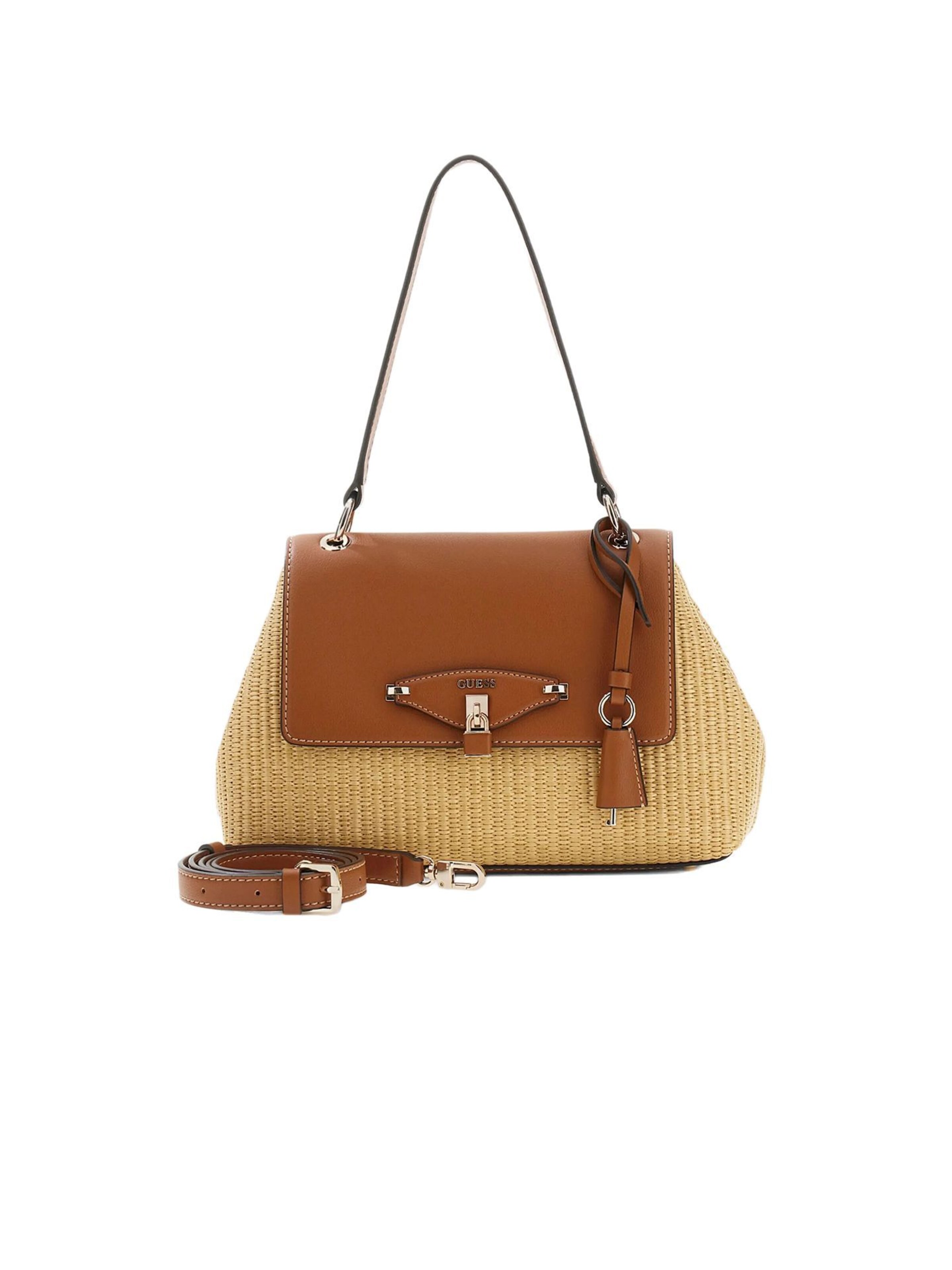 Borsa a spalla di GUESS in marrone: frontale