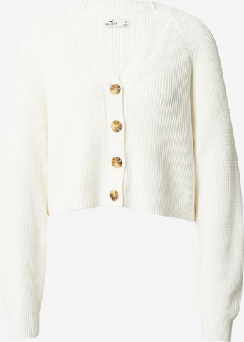 HOLLISTER Knit cardigan in White ABOUT YOU