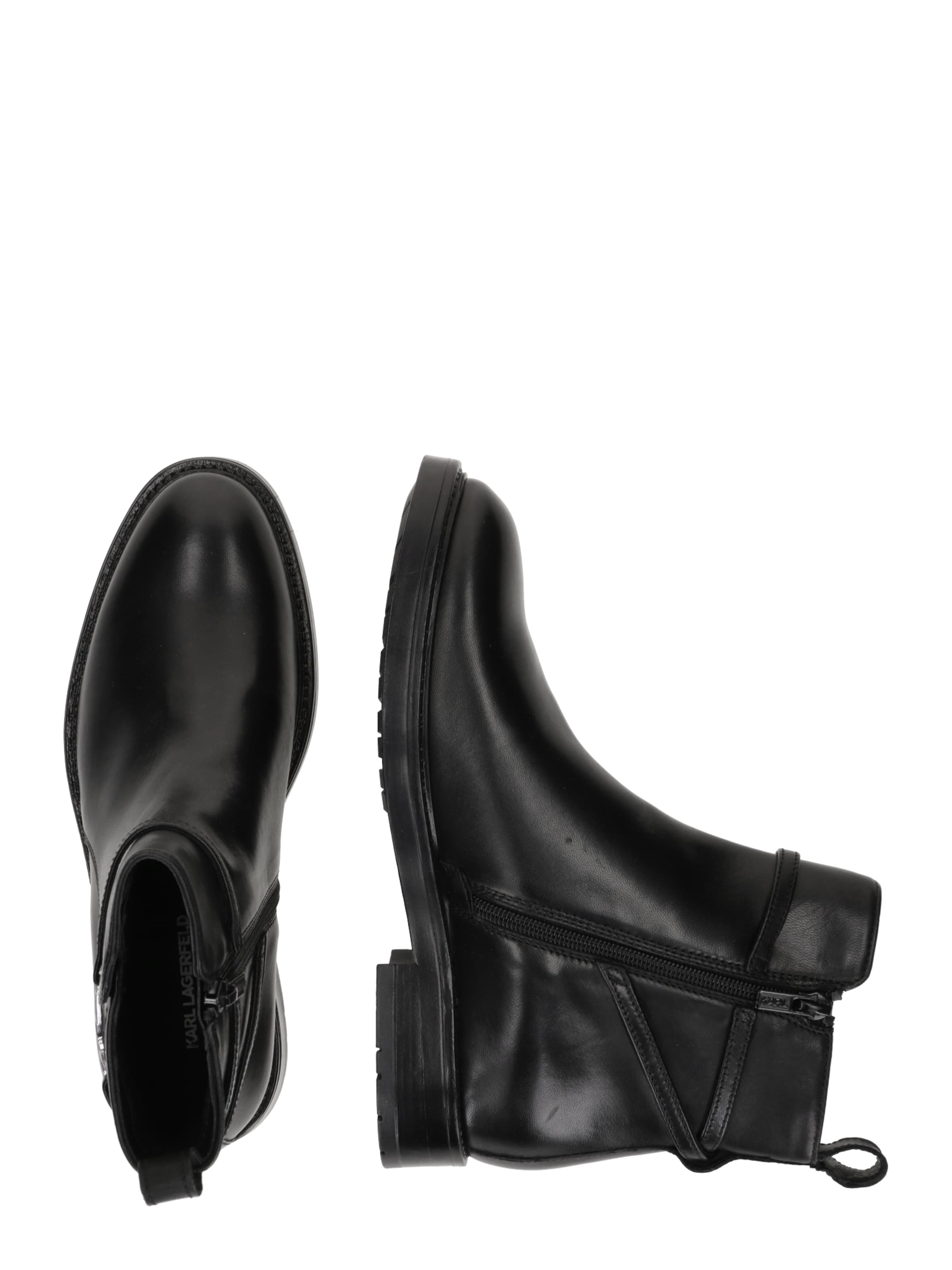 Karl Lagerfeld Rövid szárú csizmák - fekete
