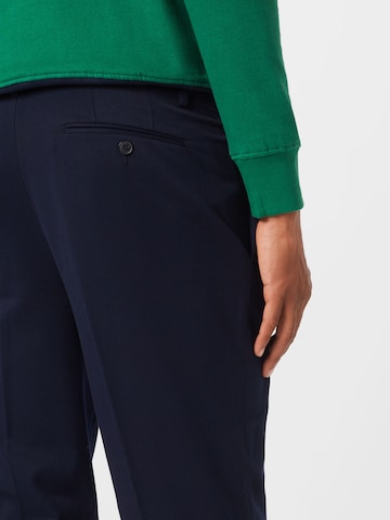 Coupe slim Pantalon à plis UNITED COLORS OF BENETTON en bleu