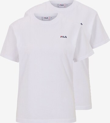 FILA - Camisa funcionais 'BARI' em branco: frente