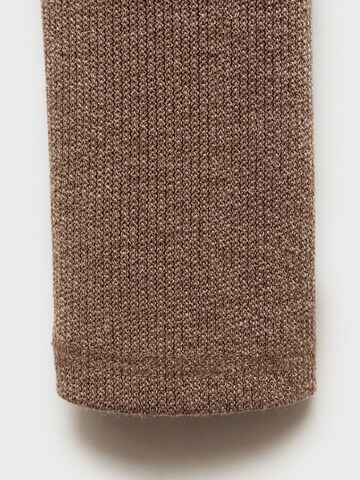 MANGO Knit dress 'GINO' in Brown