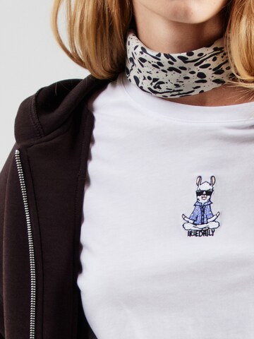 T-shirt 'Lama Lama' Iriedaily en blanc