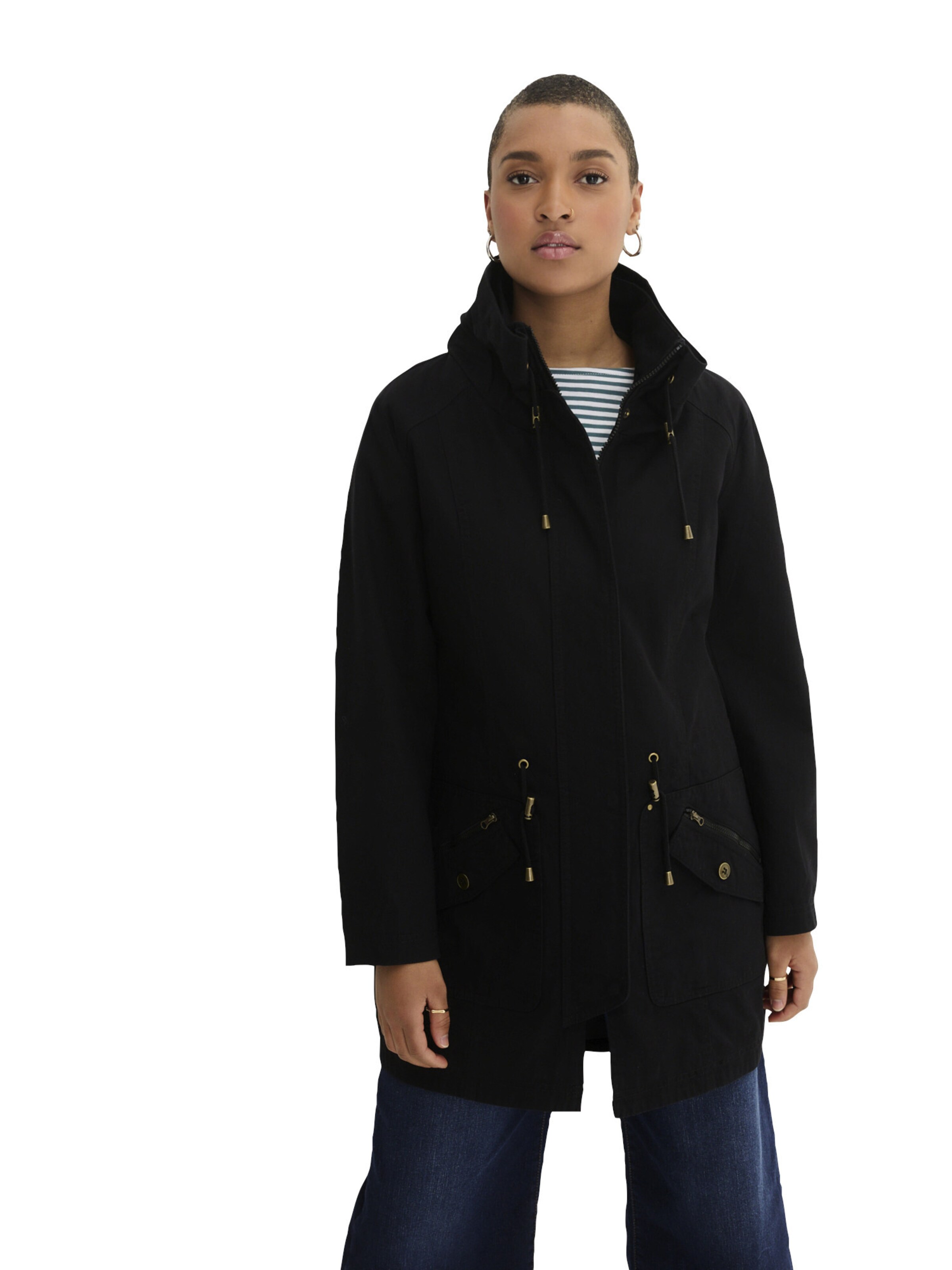 bonprix Parka in Schwarz: Vorderseite