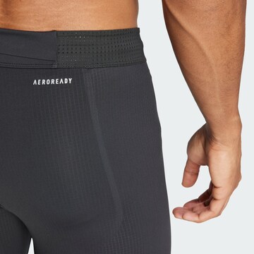 Skinny Pantalon de sport 'Adizero' ADIDAS PERFORMANCE en noir