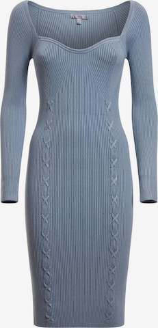 GUESS Knitted dress in Blue: front