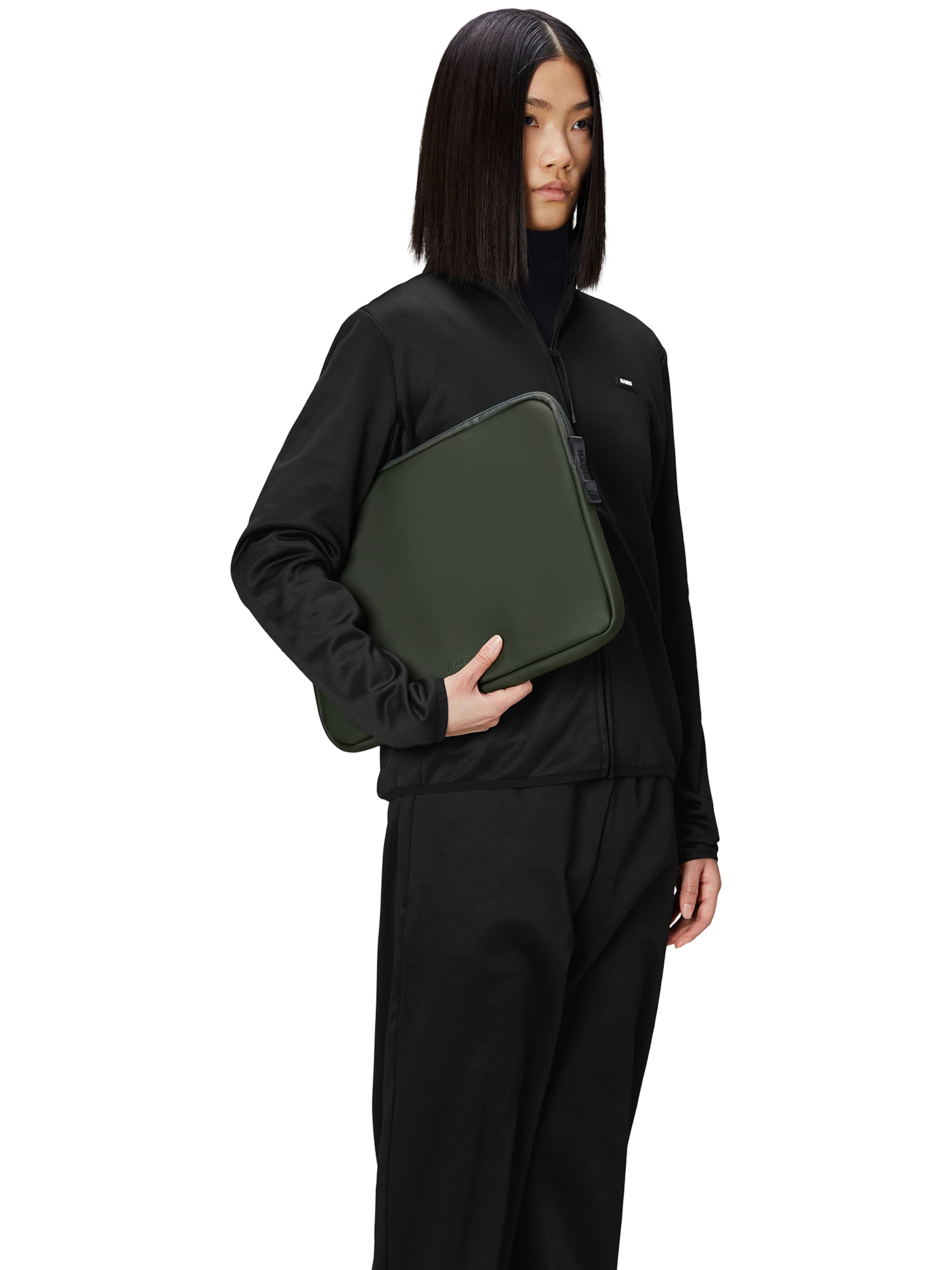 RAINS Сумка для ноутбука 'Trail 15"/16"' в Зеленый