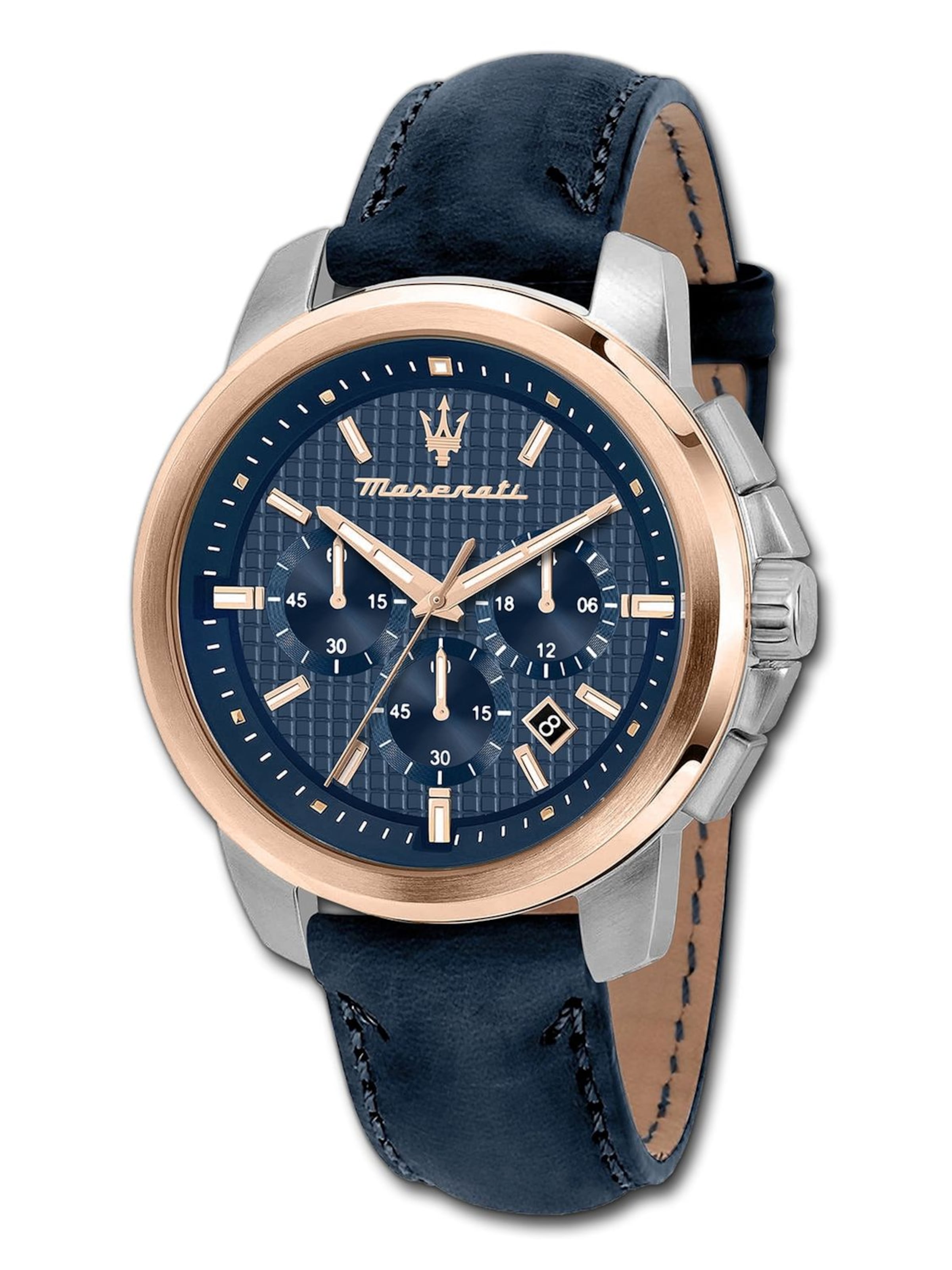 Maserati Analoog horloge in Blauw: voorkant