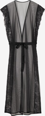 INTIMISSIMI Kimono 'INTRICATE SURFACE' in Black: front