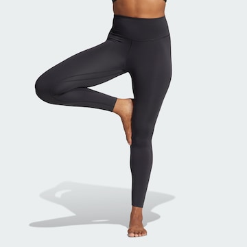 Skinny Pantaloni sport 'All Me' de la ADIDAS PERFORMANCE pe negru: față