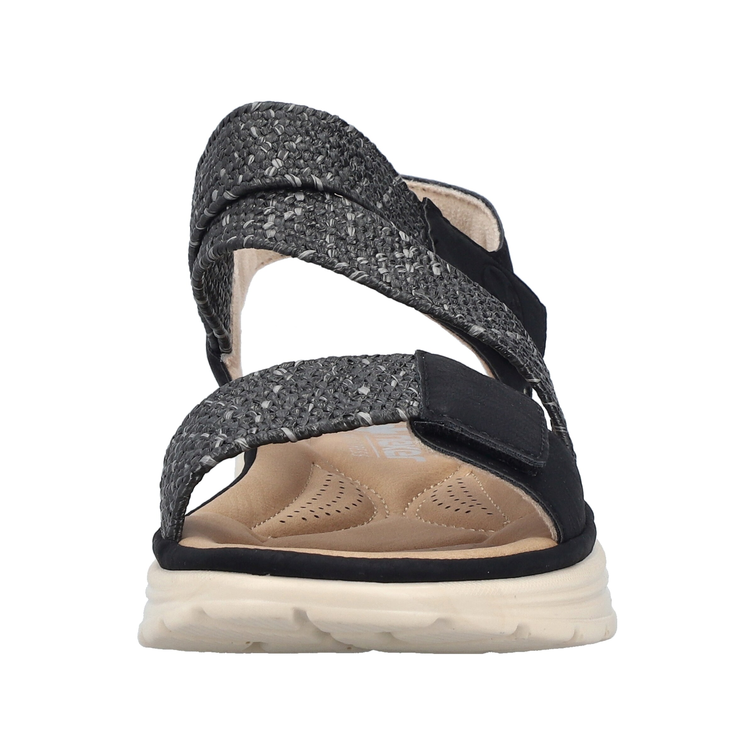 Rieker Strap Sandals in Black