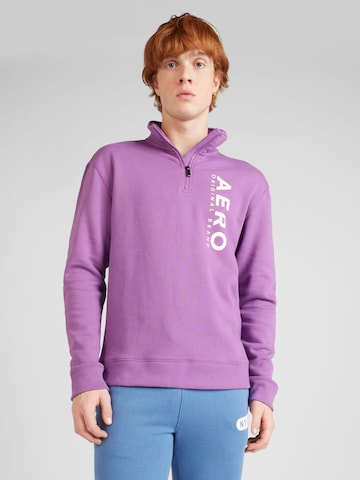 AÉROPOSTALE Sweatshirt in Purple: front