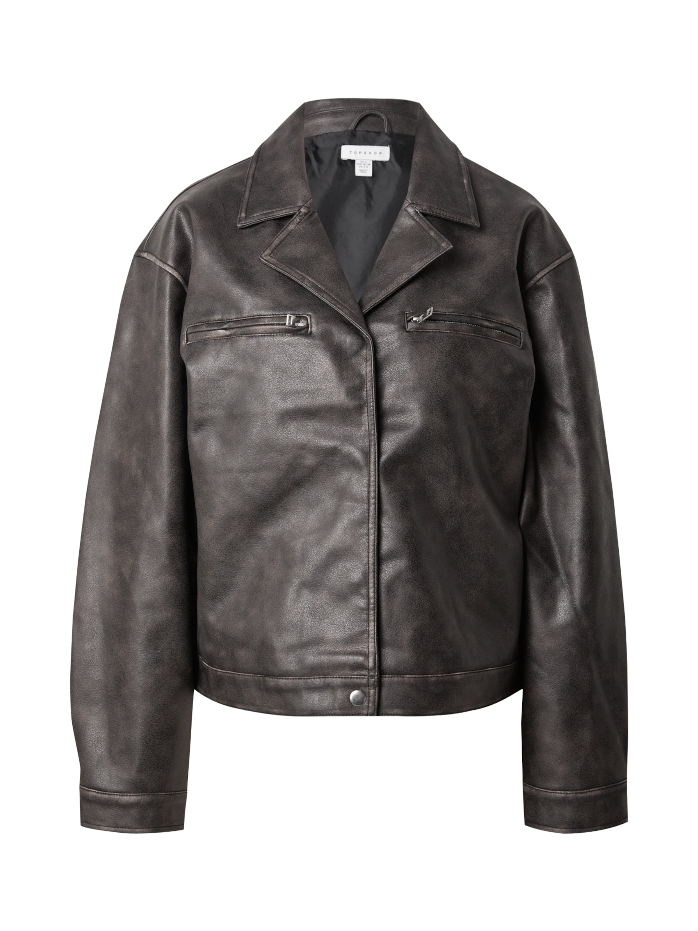 Veste mi-saison TOPSHOP en noir : devant