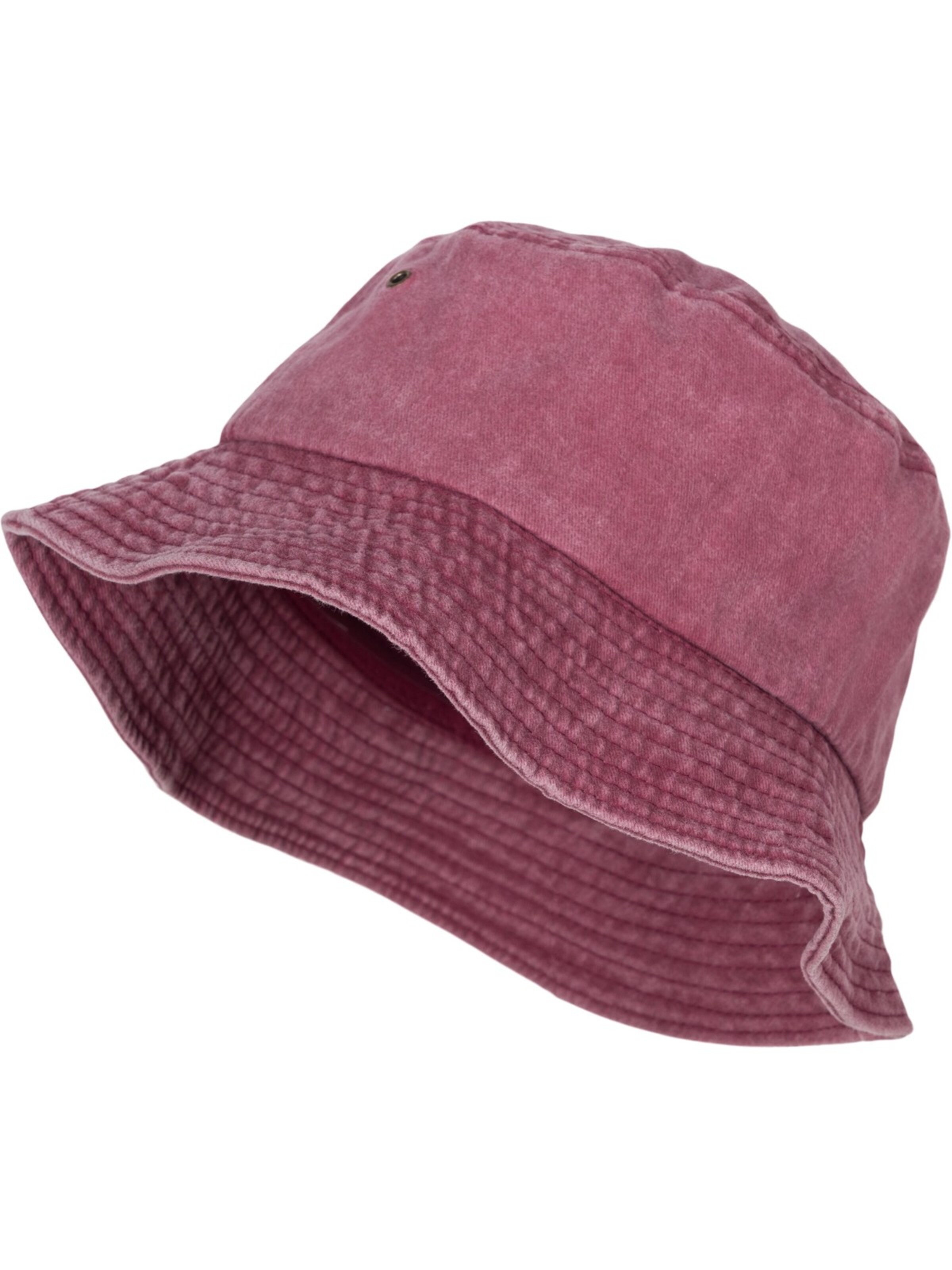 styleBREAKER Hat 'Fischerhut in Washed Optik' in Red: front