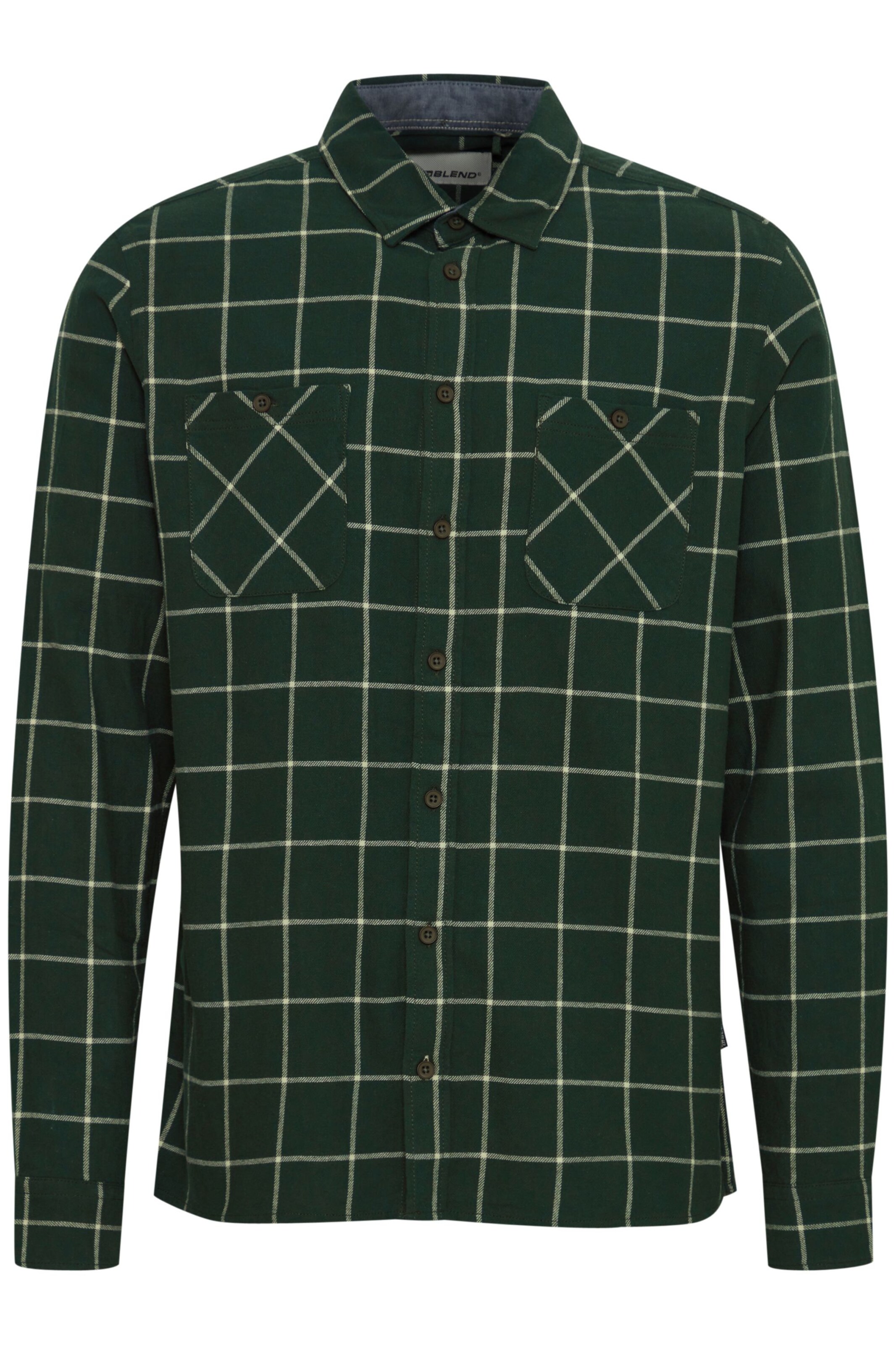 Coupe regular Chemise BLEND en vert : devant