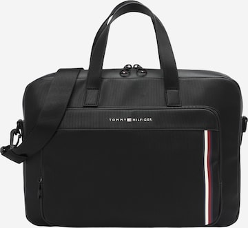 TOMMY HILFIGER Document Bag in Black: front