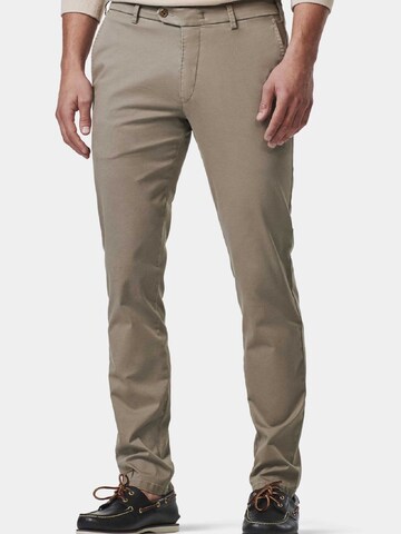 MMX Germany Slim fit Chino trousers 'Lupus' in Grey: front