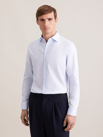 SEIDENSTICKER Slim fit Business shirt 'Schwarze Rose' in Blue: front