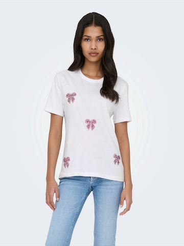 Maglietta 'ONLKITA' di ONLY in bianco: frontale