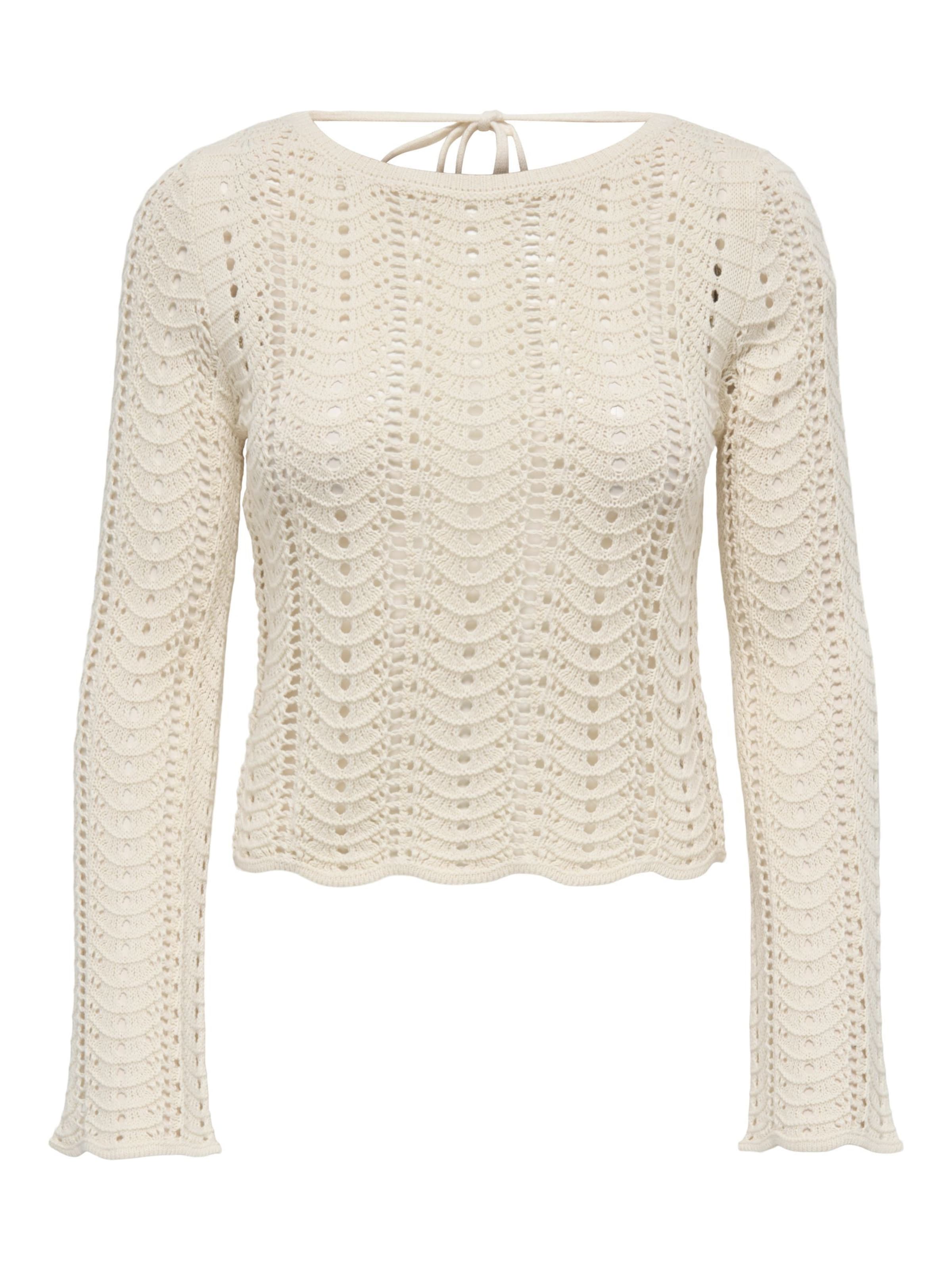 ONLY Pullover 'ONLVix' i hvid: forside