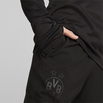 Regular Pantalon de sport 'Borussia Dortmund Prematch' PUMA en noir