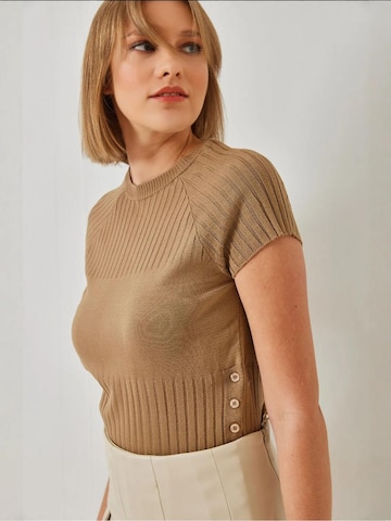 Bianco LucciPulover 'Pullover' - smeđa boja: prednji dio