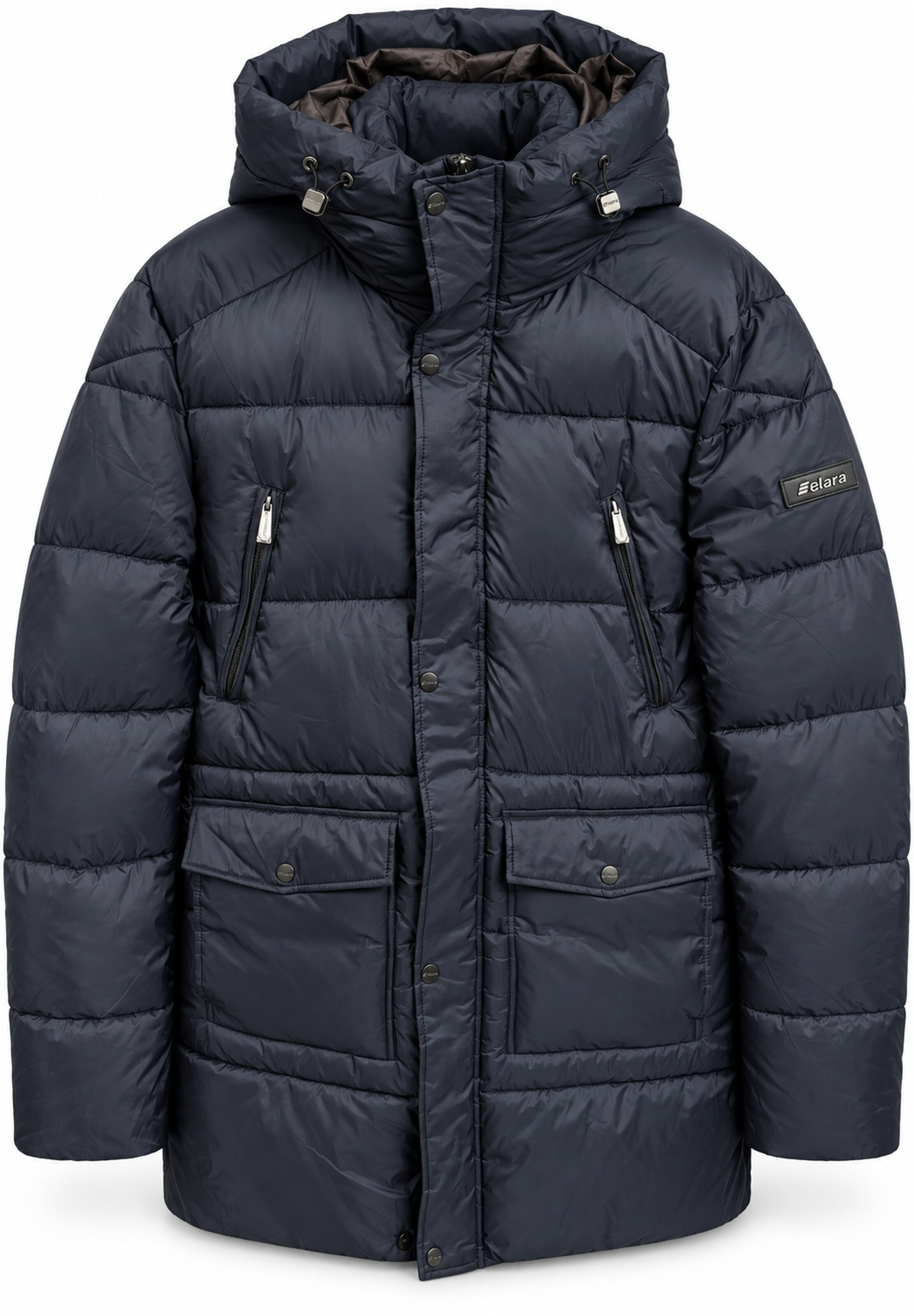 Elara Winterjas in Blauw: voorkant