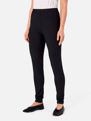 Coupe slim Leggings 'MaPio' Masai en noir : devant