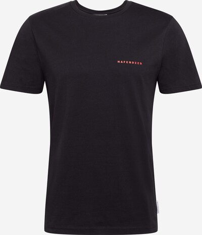 Hafendieb T-Shirt 'Elbe' in dunkelorange / schwarzmeliert / weiß, Produktansicht