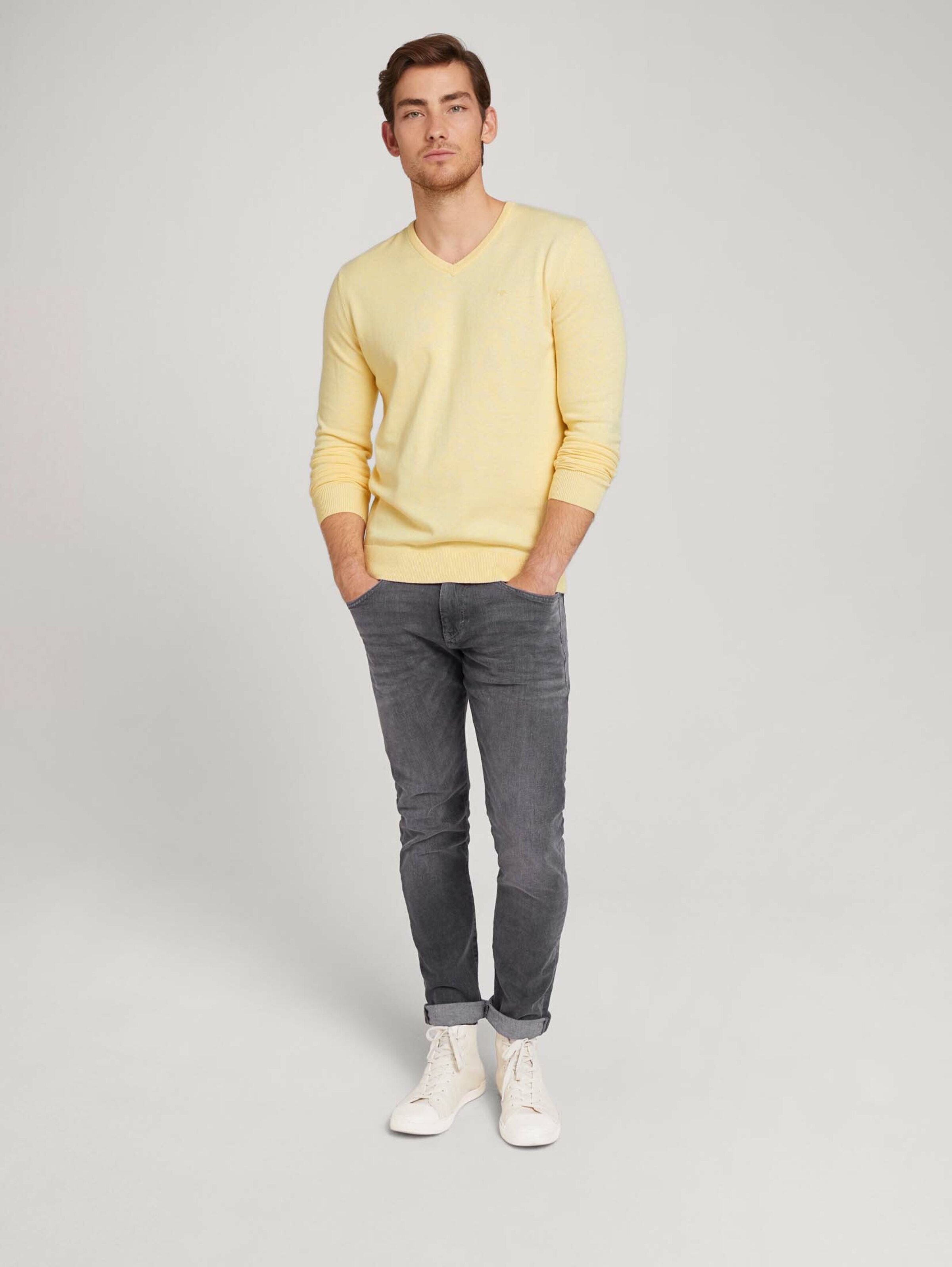 Männer Pullover & Strick TOM TAILOR Pullover in Gelb - KS18714 Männer Pullover & Strick TOM TAILOR Pullover in Gelb - KS18714