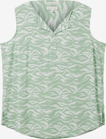 Tom Tailor Women + Μπλούζα σε πράσινο: μπροστά