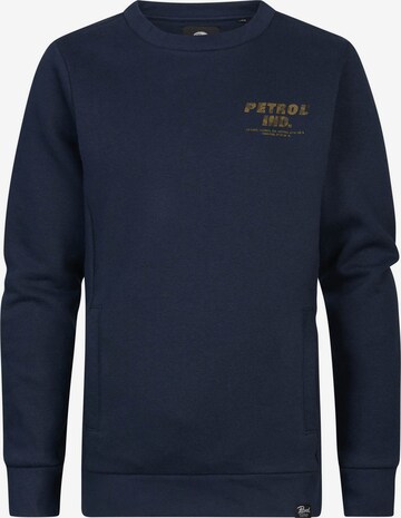 Petrol Industries Sweatshirt 'Hoffman Estates' in Blauw: voorkant