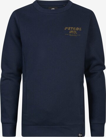 Petrol Industries Sweatshirt 'Hoffman Estates' in Blue: front