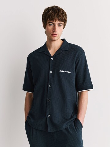 Coupe regular Chemise Next en bleu : devant