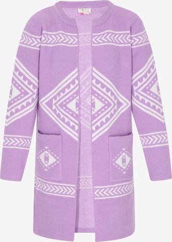 IZIA Strickjacke in Lila: Vorderseite