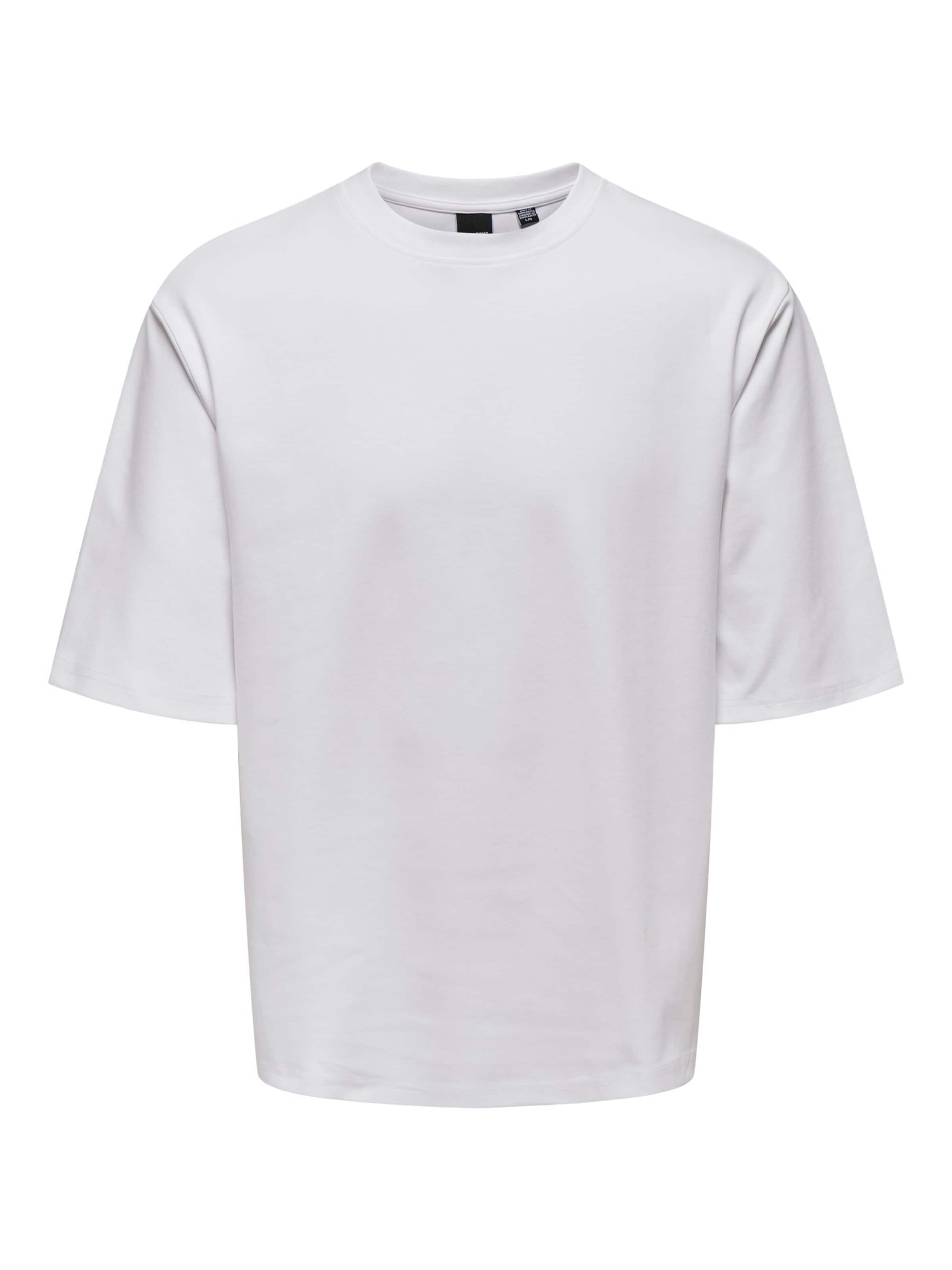 Only & Sons T-Shirt 'ONSRobby' in weiß, Produktansicht