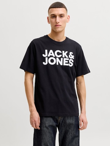 JACK & JONES Särk, värv must: eest vaates