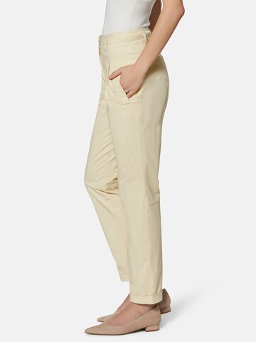 MADELEINE Tapered Bandplooibroek in Beige