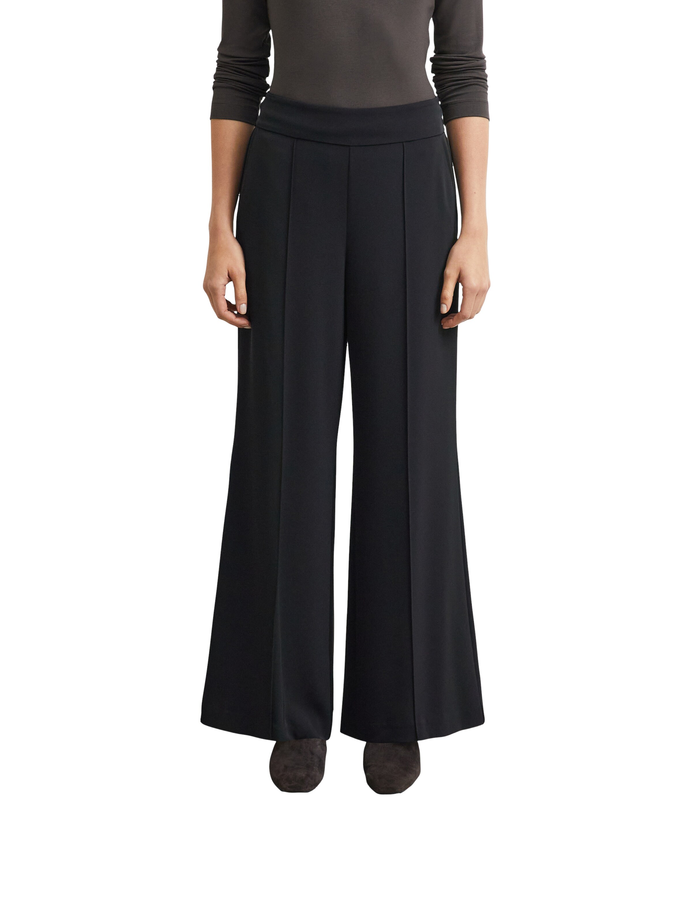 COMMA Wide leg Trousers in Black