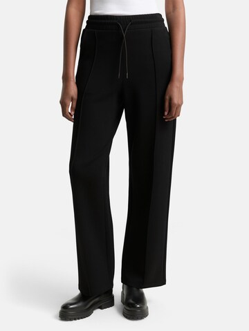TOM TAILOR DENIM Regular Trousers in Black: front