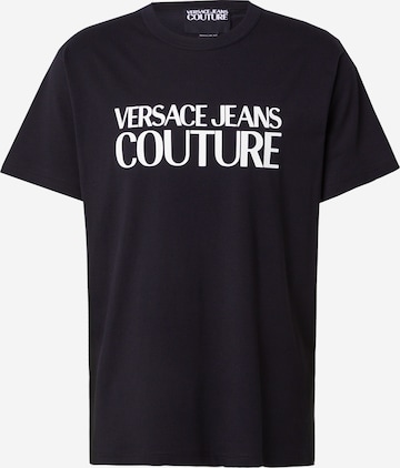 Versace Jeans Couture Тениска в черно: отпред