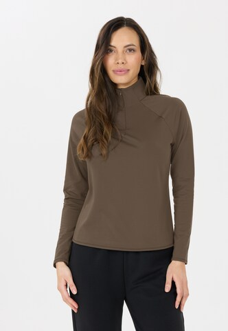Athlecia Performance shirt in Brown: front